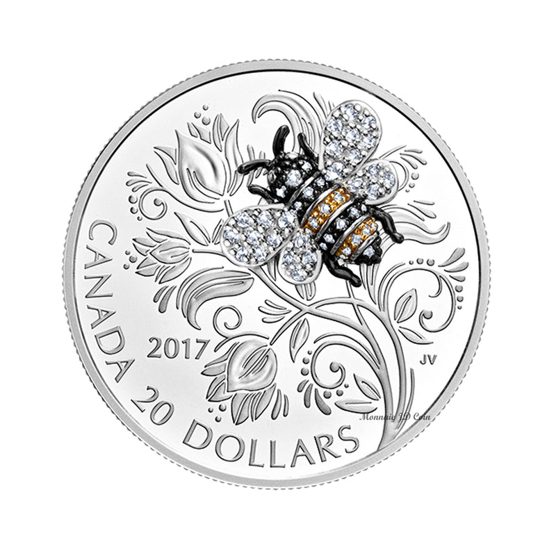 2017 Canada $20 Bejeweled Bugs - Bee Fine Silver (No Tax)