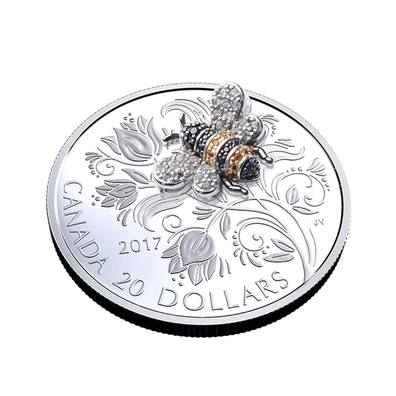 2017 Canada $20 Bejeweled Bugs - Bee Fine Silver (No Tax)