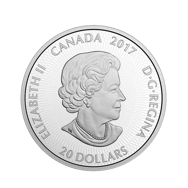 2017 Canada $20 Canadiana Kaleidoscope - The Maple Leaf 1oz. Fine Silver (No Tax)