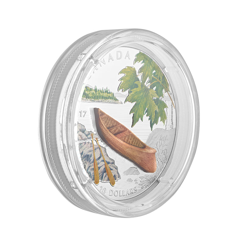 2017 Canada $20 Canoe To Tranquil Times Fine Silver Coin (62)