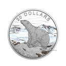2017 Canada $20 Glistening North - Polar Bear Fine Silver (No Tax)