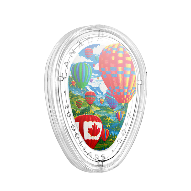2017 Canada $20 Hot Air Balloons Fine Silver Shaped Coin