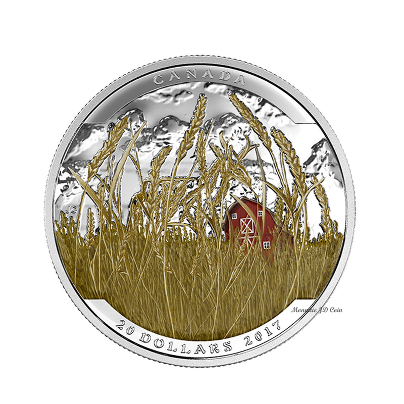 2017 Canada $20 Landscape Illusion - Pronghorn Fine Silver (No Tax)