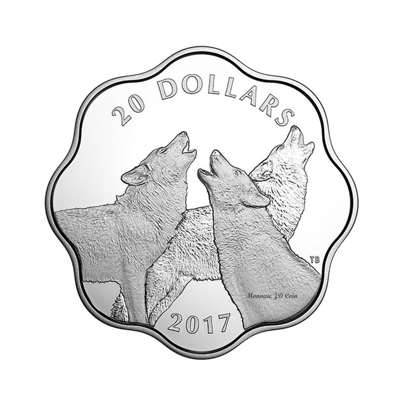 2017 Canada $20 Master of the Land - The Timber Wolf Fine Silver (No Tax)