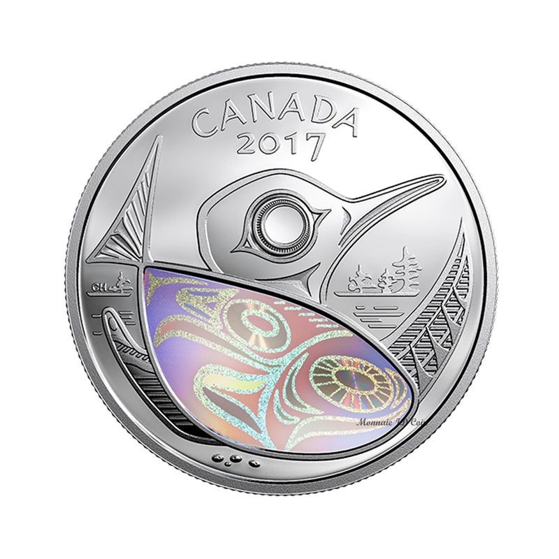2017 Canada $20 Protecting Our Future Fine Silver Hologram (No Tax)