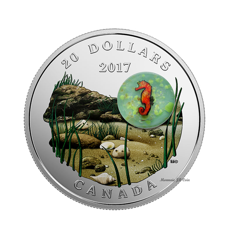 2017 Canada $20 Under The Sea Seahorse Fine Silver Coin