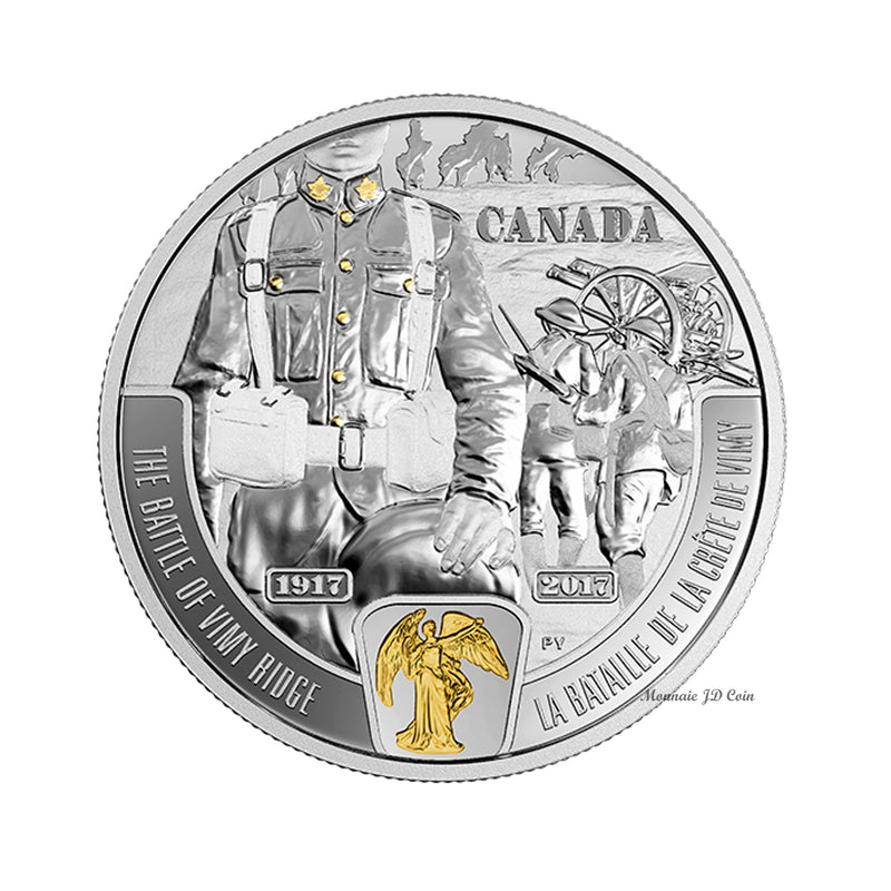 2017 Canada $20 WWI Battlefront - The Battle of Vimy Ridge Fine Silver (NO tax)