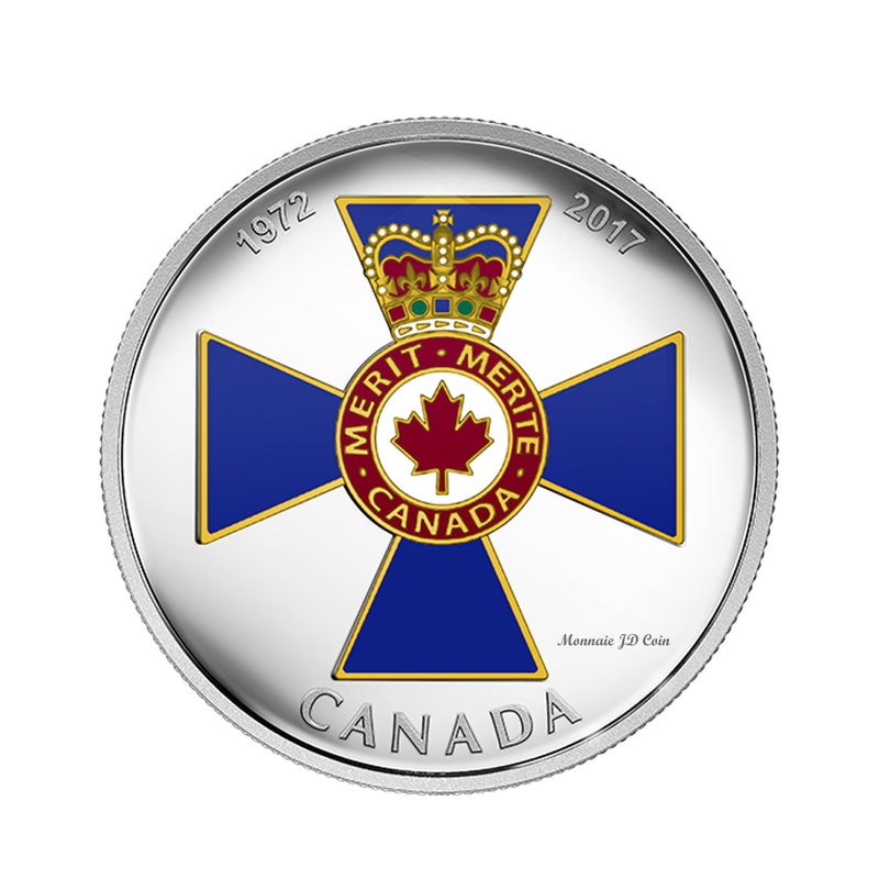 2017 $20 Canadian Honours - 45th Anniversary of the Order of Military Merit Fine Silver (No Tax)