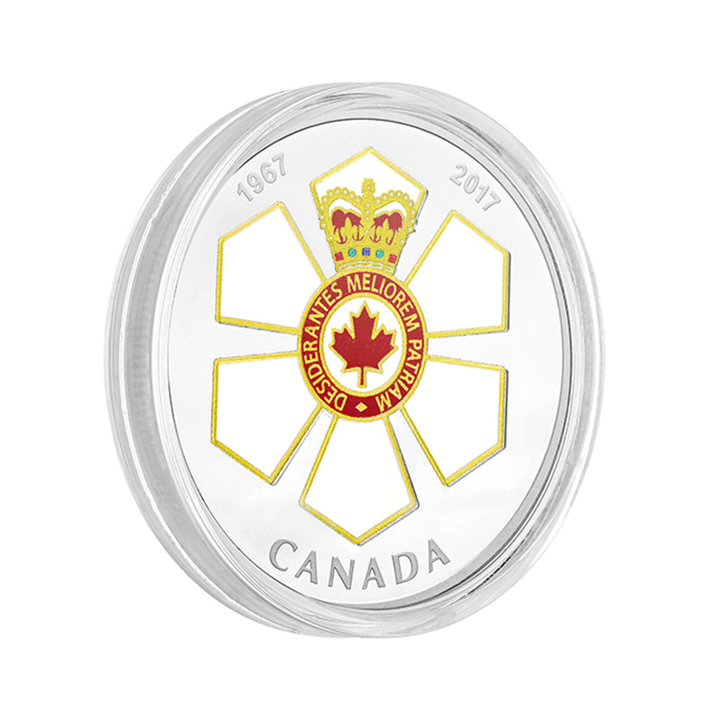 2017 $20 Canadian Honours - 50th Anniversary of the Order of Canadal Fine Silver (No Tax)