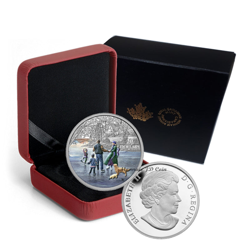 2015 Canada $20 Ice Dancer Coloured Fine Silver Coin (150/129)