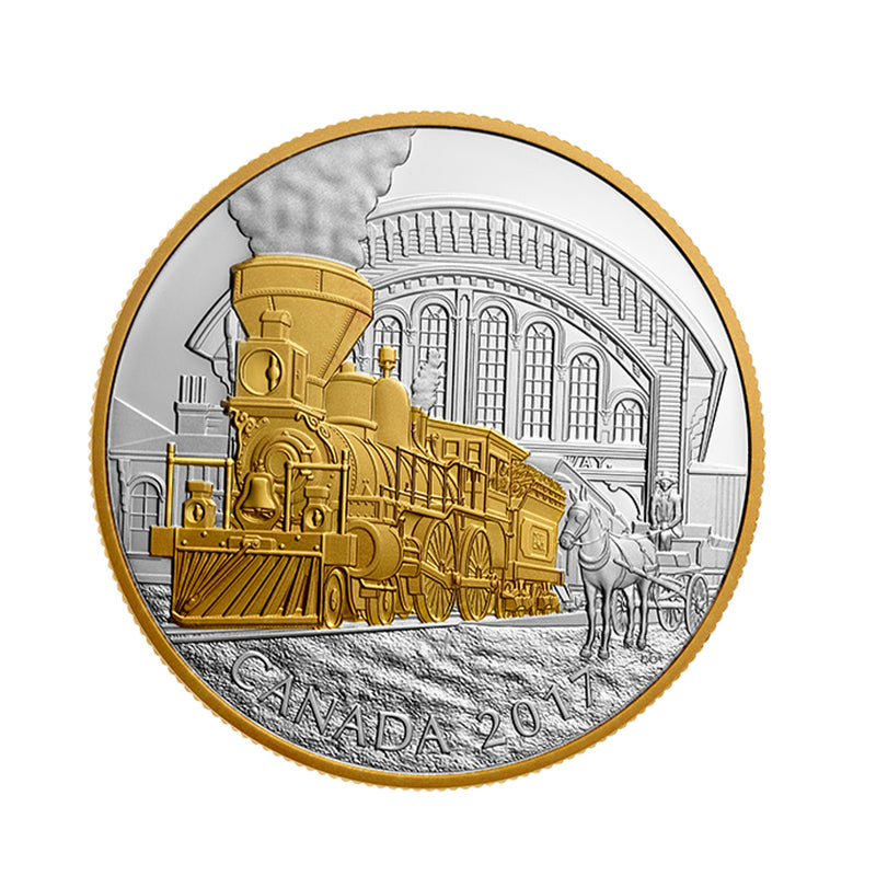 2017 $20 Locomotives Across Canada - The 4-4-0 Fine Silver (No Tax)