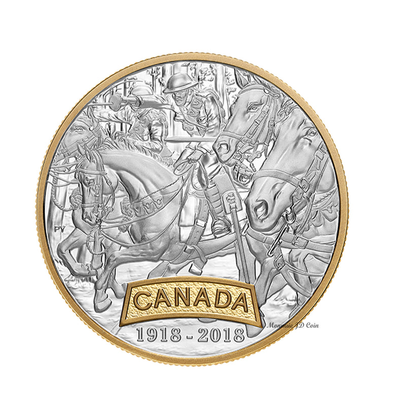 2018 Canada $20 First World War Allied Forces - Canada Fine Silver (No Tax)
