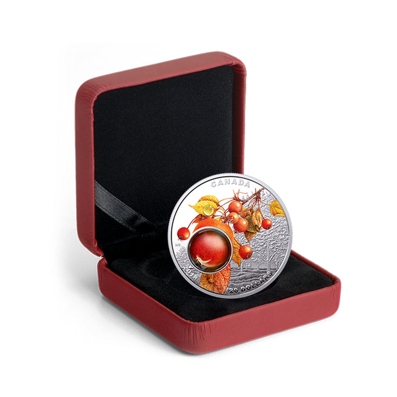 2018 Canada $20 Mother Nature's Magnification - Morning Dew Fine Silver (No Tax)