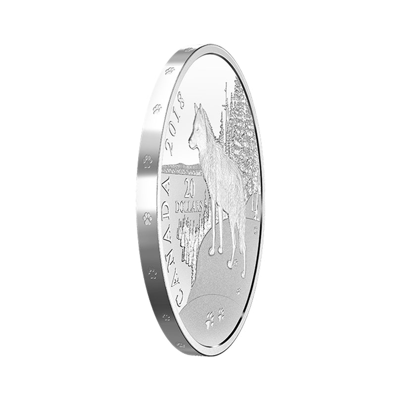 2018 Canada $20 Nature's Impression - Wolf Fine Silver (No Tax)