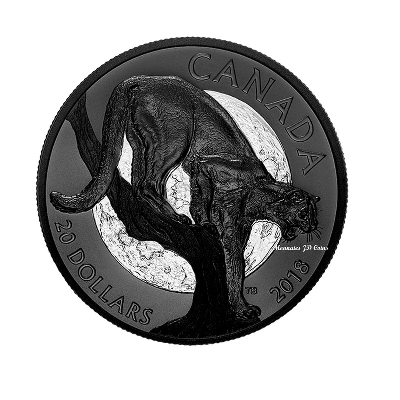 2019 Canada $20 Nocturnal by Nature - Cunning Cougar Fine Silver (No Tax)