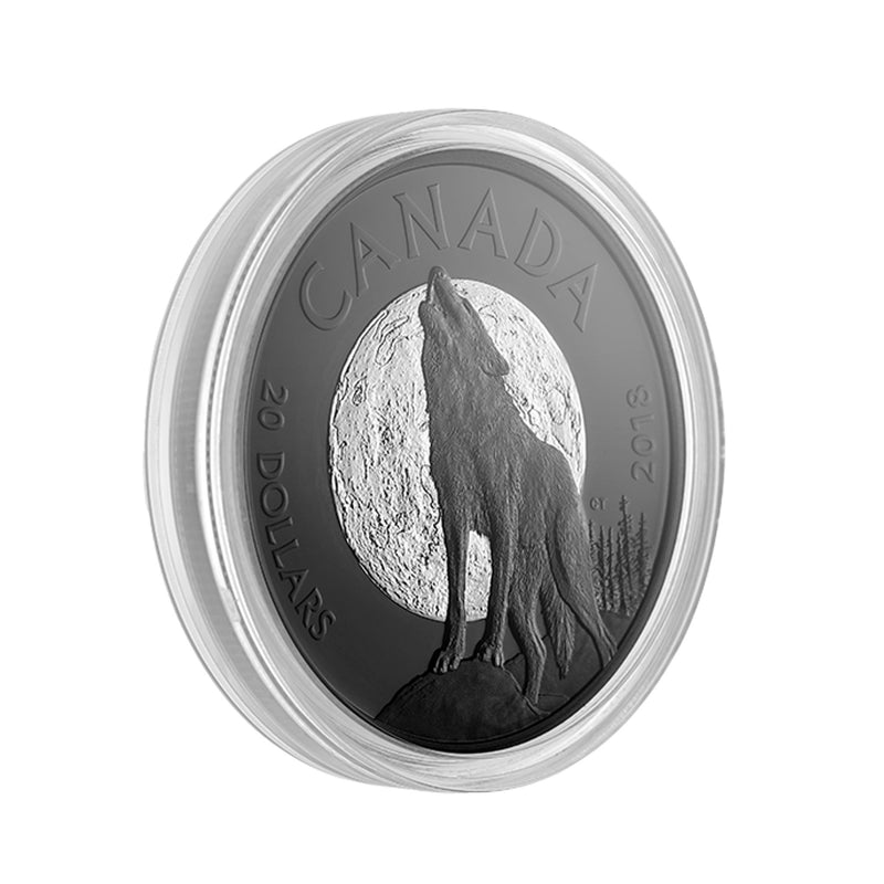 2018 Canada $20 Nocturnal by Nature - The Howling Wolf Fine Silver (No Tax)