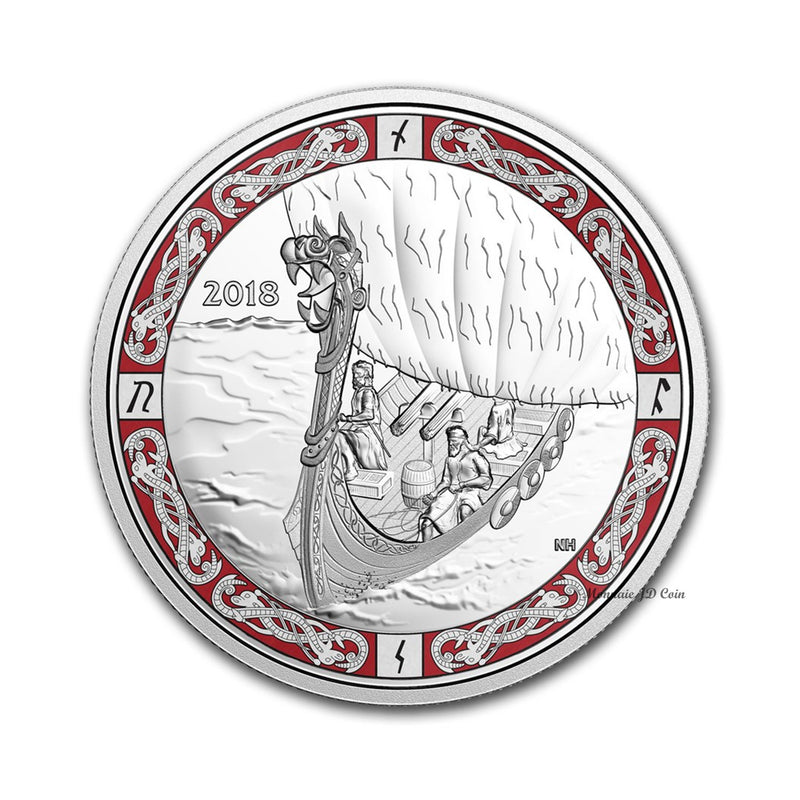 2018 Canada $20 Norse Figureheads - Viking Voyage Fine Silver (No Tax)