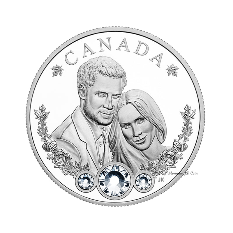 2018 Canada $20 The Royal Wedding of Prince Harry & Meghan Markle Fine Silver (No Tax)