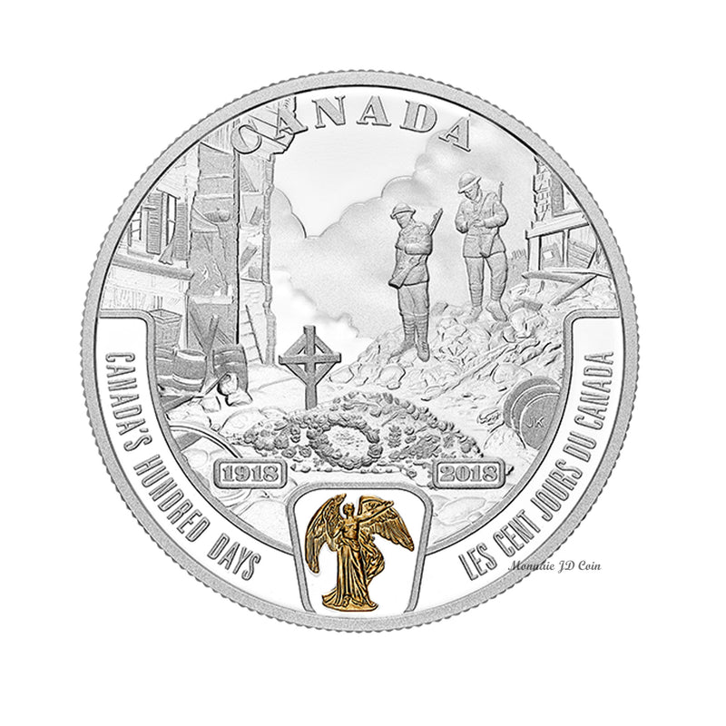 2018 Canada $20 WWI Battlefront - Canada's Hundred Days Fine Silver (No Tax)