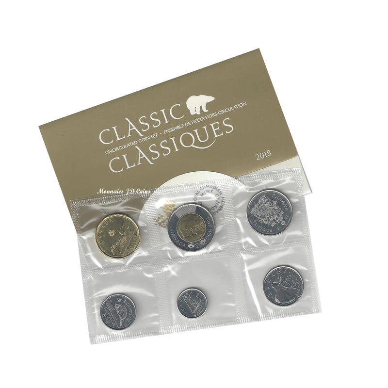 2018 Canada Classic Uncirculated Proof Like Coin Set