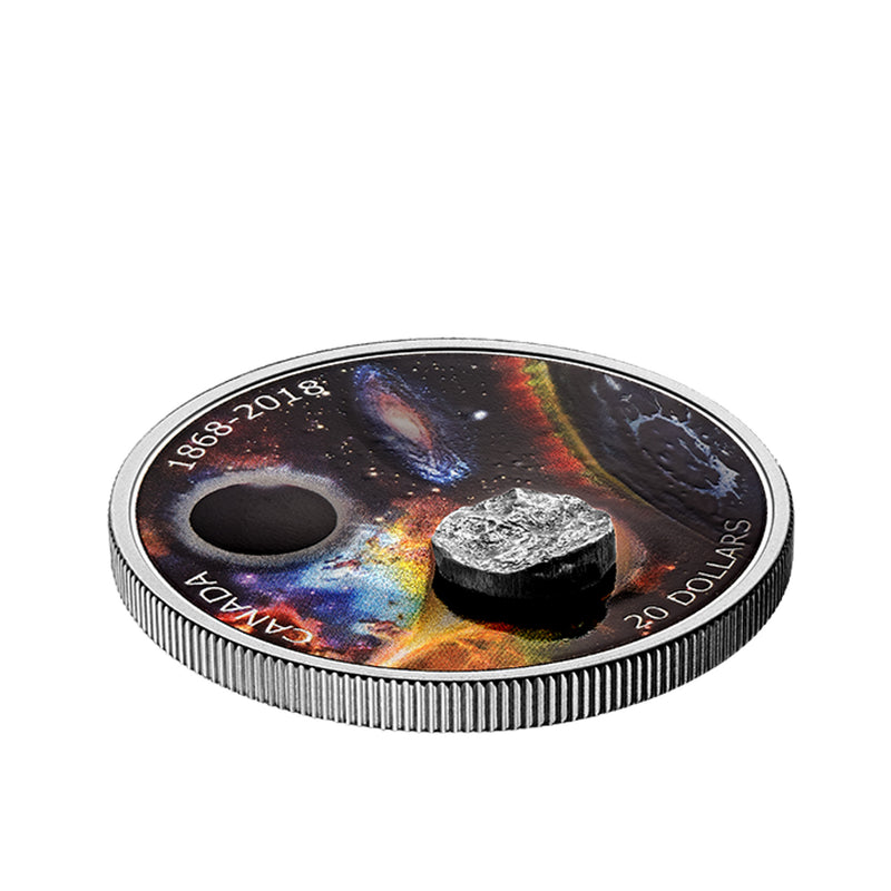 2018 $20 150th Anniversary of the Royal Astronomical Society of Canada Meteorite Fine Silver (No Tax)