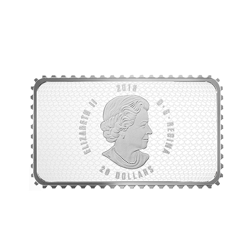 2018 $20 Canada's Historical Stamps - Parliament Building 1927 Confederation Fine Silver (No Tax)