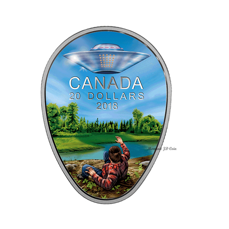 2018 $20 Canada's Unexplained Phenomena - The Falcon Lake Incident Fine Silver (No Tax)