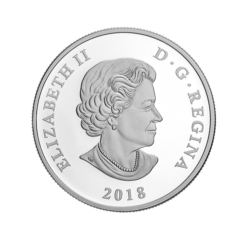 2018 $20  Canadian Flag Fine Silver (No Tax)