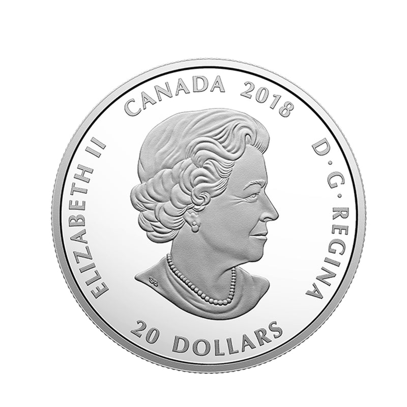 2018 $20 Canadian Mosaics - Grizzly Bear Fine Silver (No Tax)