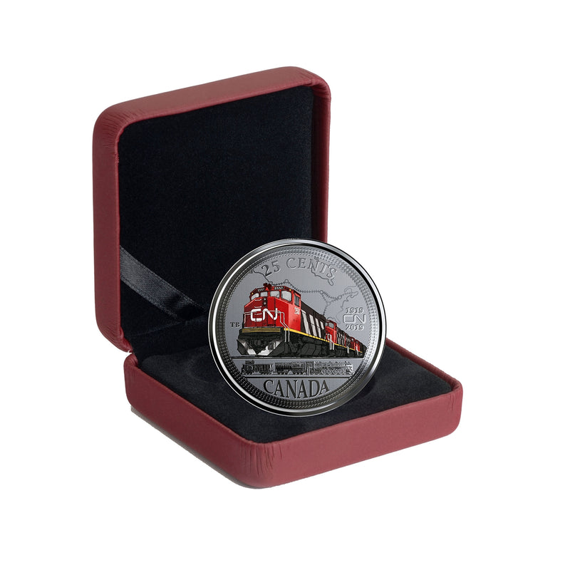 2019 Canada 25 Cent 100th Anniversary Of CN Rail