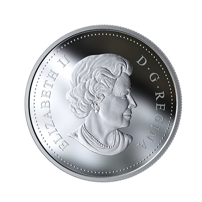 2019 Canada Dollar Special Edition 75th Anniversary Of D-Day  Colour Proof Silver In Square Capsule