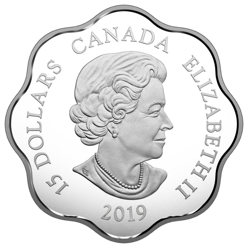 2019 Canada $15 Lunar Lotus Year Of The Pig Fine Silver Coin