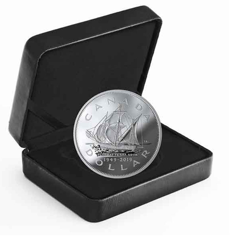 2019 Canada Dollar 70th Anniversary Newfoundland Joining Canada 5oz  Proof Fine Silver