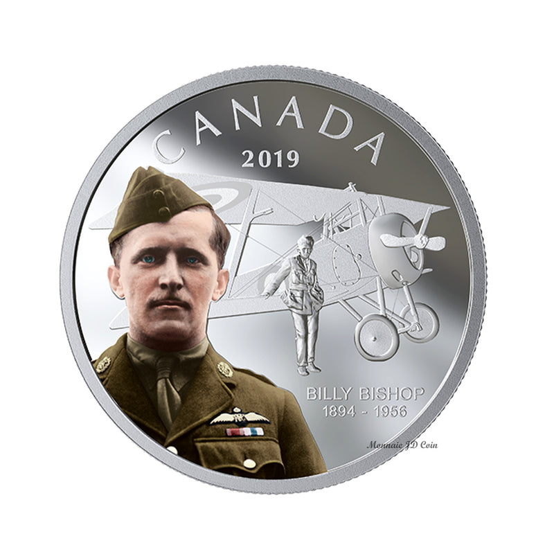 2019 Canada $20 125th Anniversary of the Birth of Billy Bishop Fine Silver (No Tax)