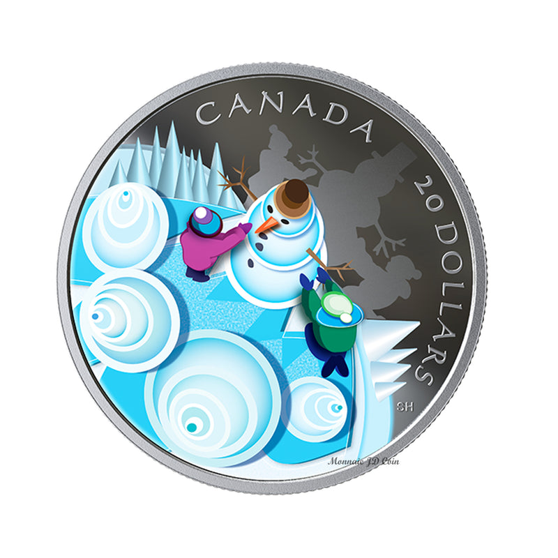 2019 Canada $20 Mystical Snow Day Fine Silver (No Tax)