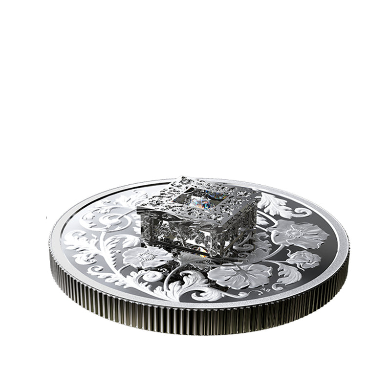 2019 Canada $20 Sparkle of the Heart Fine Silver with Diamond Fine Silver (No Tax)