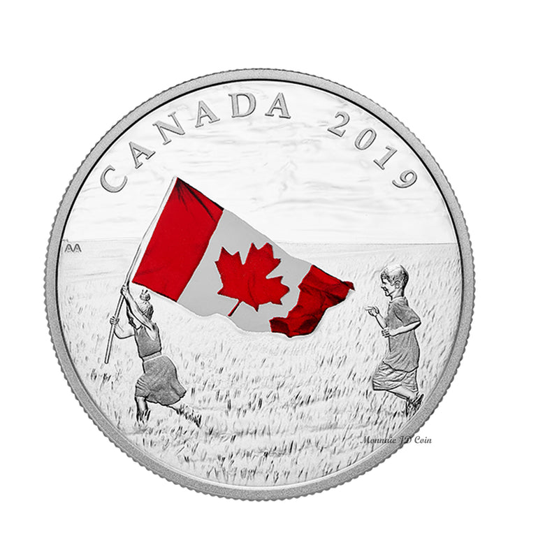 2019 Canada $20 The Canadian Flag Fine Silver (No Tax)