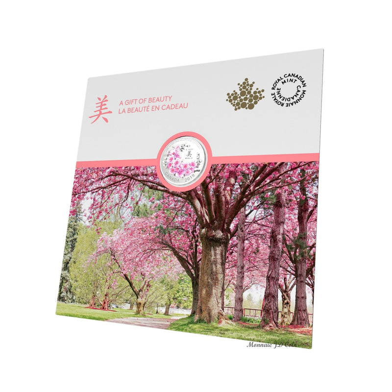 2019 Canada $8 Brilliant Cherry Blossoms - A Gift of Beauty Fine Silver