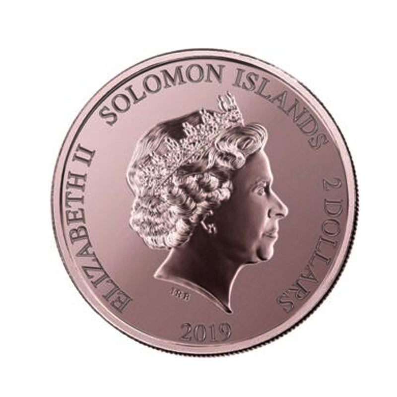 2019 I love you with All My love $2 Rose-Silver Coin Solomon Islands by PAMP Suisse