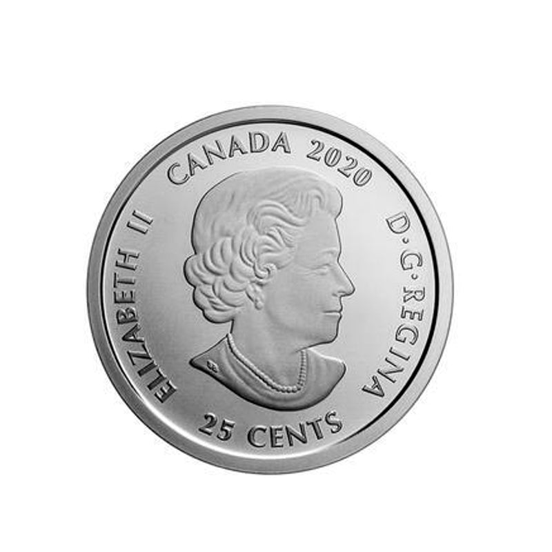 2020 Canadian 25 Cent Oversize Toronto Raptors 25th Season Commemorative Coin