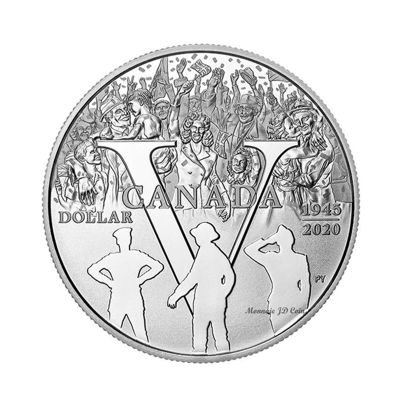 2020 Canada Dollar 75th Anniversary Of V-E Day Proof Silver