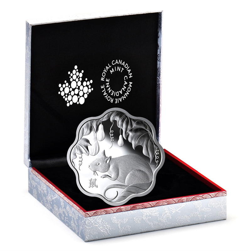 2020 Canada $15 Lunar Lotus Year Of The Rat Fine Silver Coin