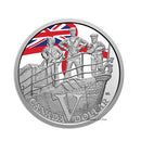 2020 Canada Dollar Special Edition 75th Anniversary Of V-E Day Royal Canadian Navy Colour Proof Silver In Square Capsule