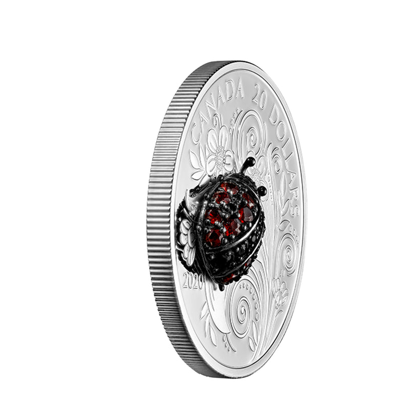 2020 Canada $20 Bejeweled Bugs - Ladybug Fine Silver (NO Tax)