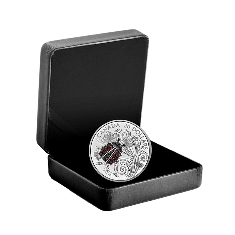 2020 Canada $20 Bejeweled Bugs - Ladybug Fine Silver (NO Tax)