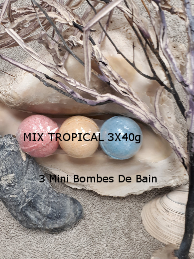 Bath Bomb Tropical Mix 3 x 40g