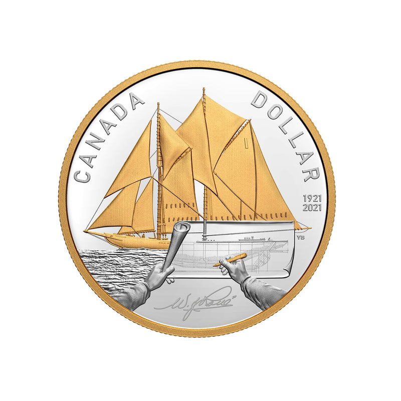 2021 Canada Fine Silver Proof Set 100th Anniversary of Bluenose (Tax Exempt)