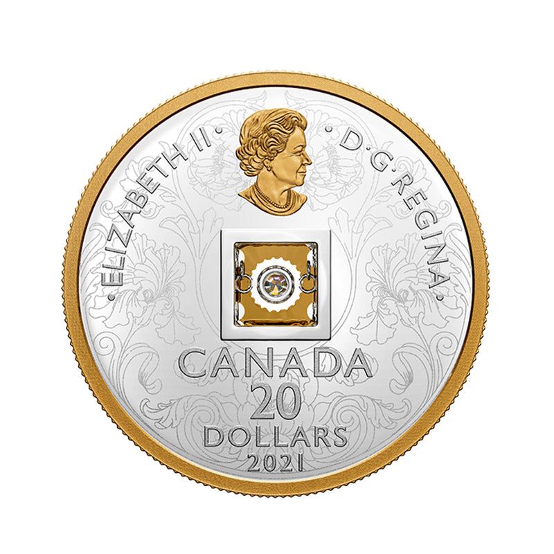 2021 Canada $20 Dancing Diamond - Sparkle of the Heart Fine Silver (No Tax)