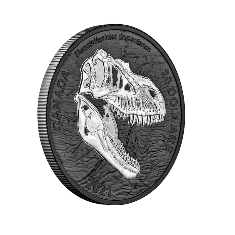 2021 Canada $20 Discovering Dinosaurs: Reaper of Death Fine Silver (No Tax)