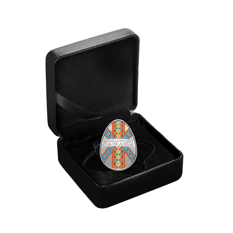 2021 Canada $20 Pysanka Fine Silver (No Tax)